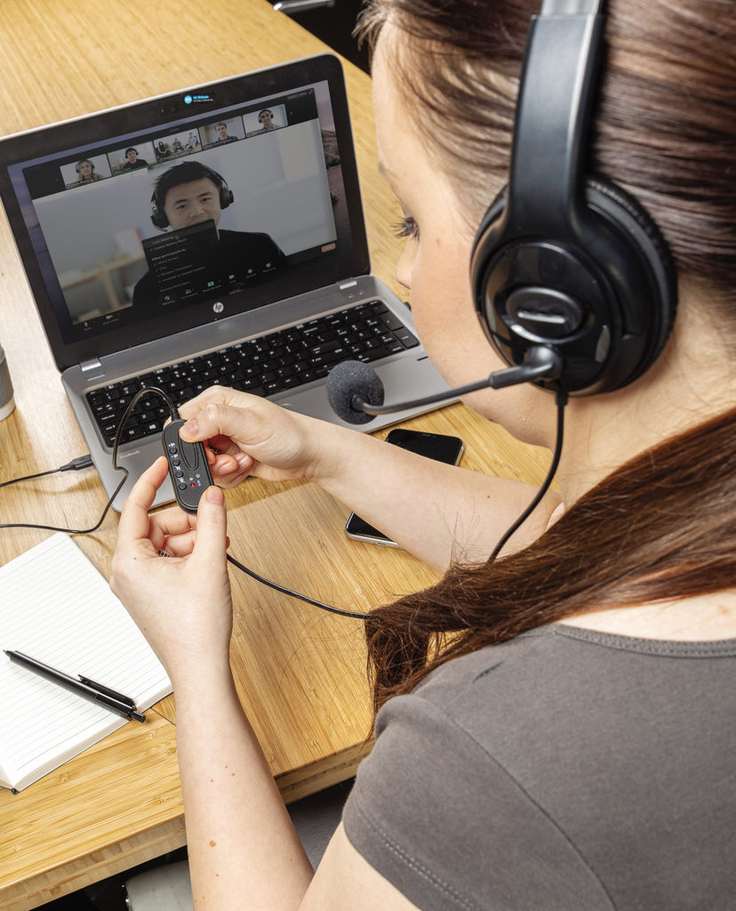 Over ear wired work headset - Slika 8