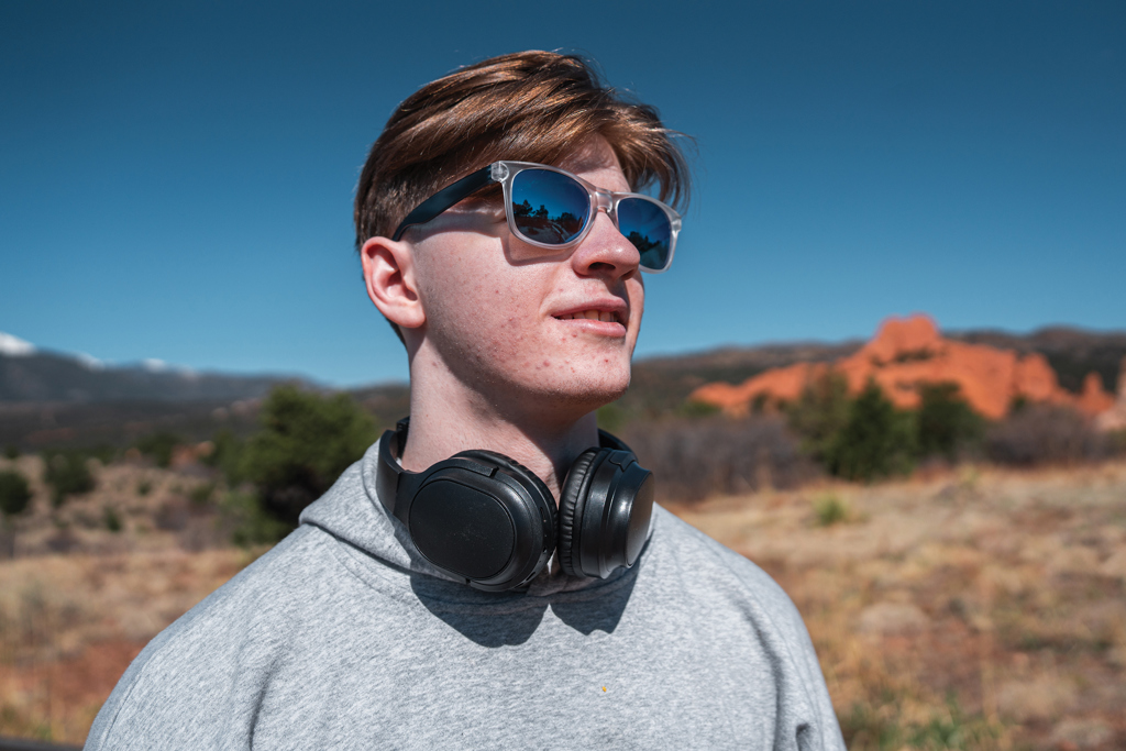 RCS recycled plastic Elite Foldable wireless headphone - Slika 10