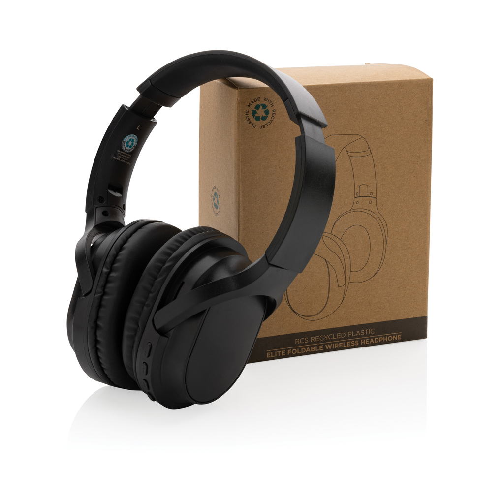 RCS recycled plastic Elite Foldable wireless headphone - Slika 14