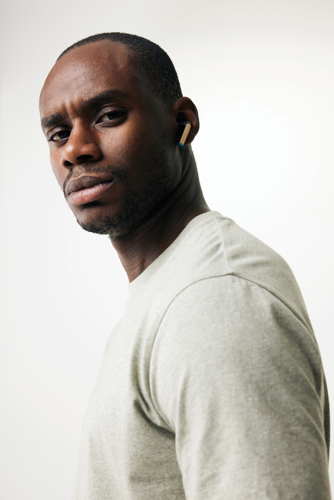 Bamboo TWS earbuds with RCS recycled plastic - Slika 8