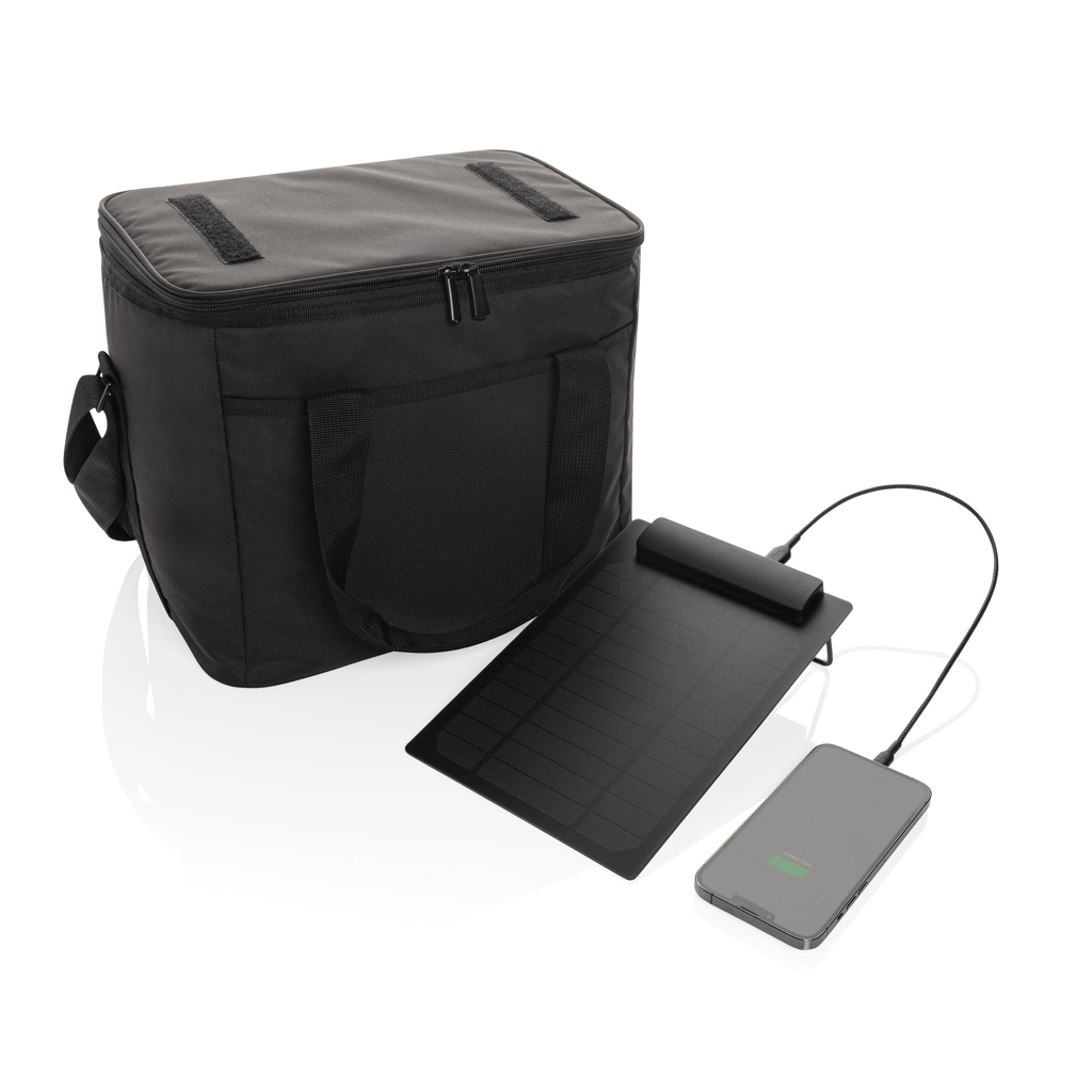 Pedro AWARE™ RPET deluxe cooler bag with 5W solar panel - Slika 7