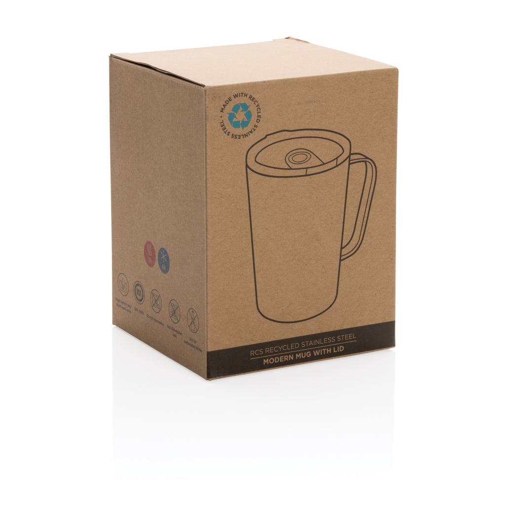 RCS Recycled stainless steel modern vacuum mug with lid - Slika 13