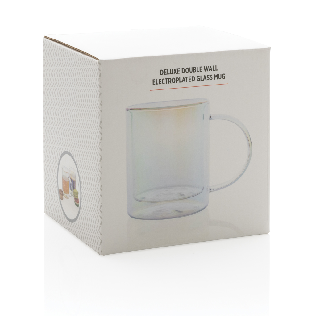 Deluxe double wall electroplated glass mug - Slika 13