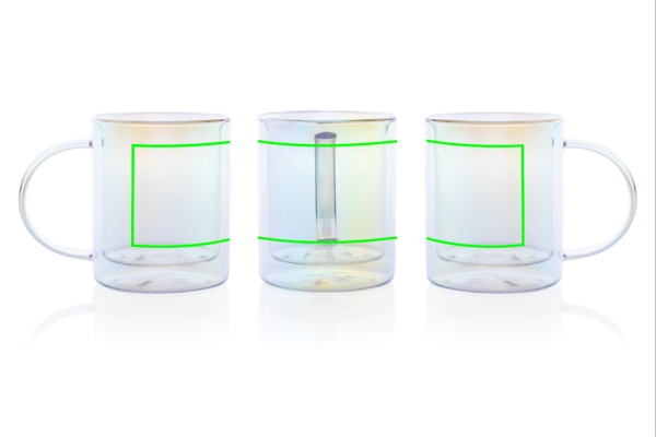 Deluxe double wall electroplated glass mug - Slika 14