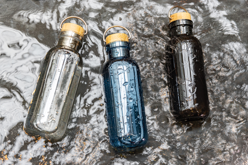 RCS RPET bottle with bamboo lid and handle - Slika 9