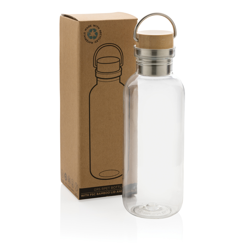 RCS RPET bottle with bamboo lid and handle - Slika 10
