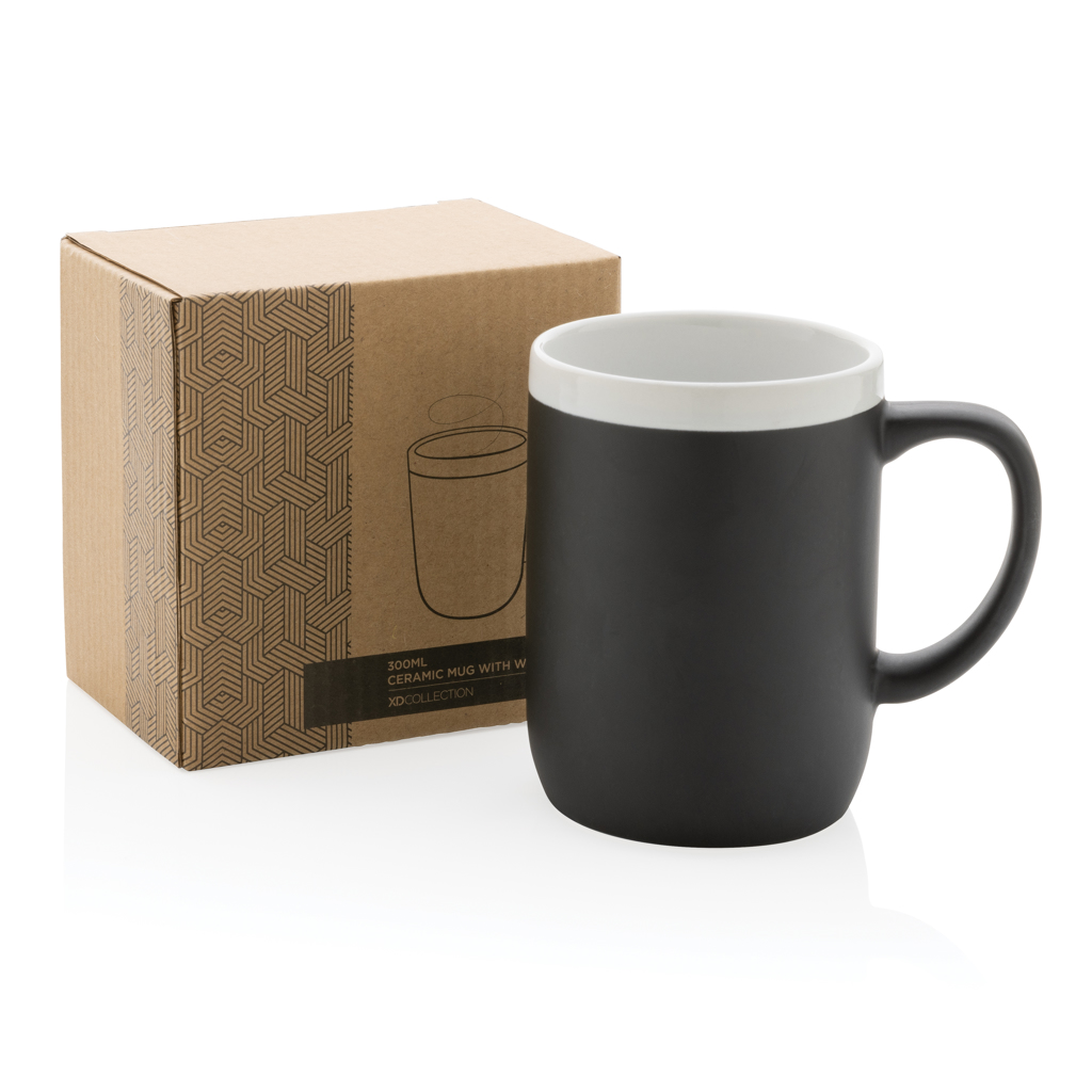 Ceramic mug with white rim 300ml - Slika 9