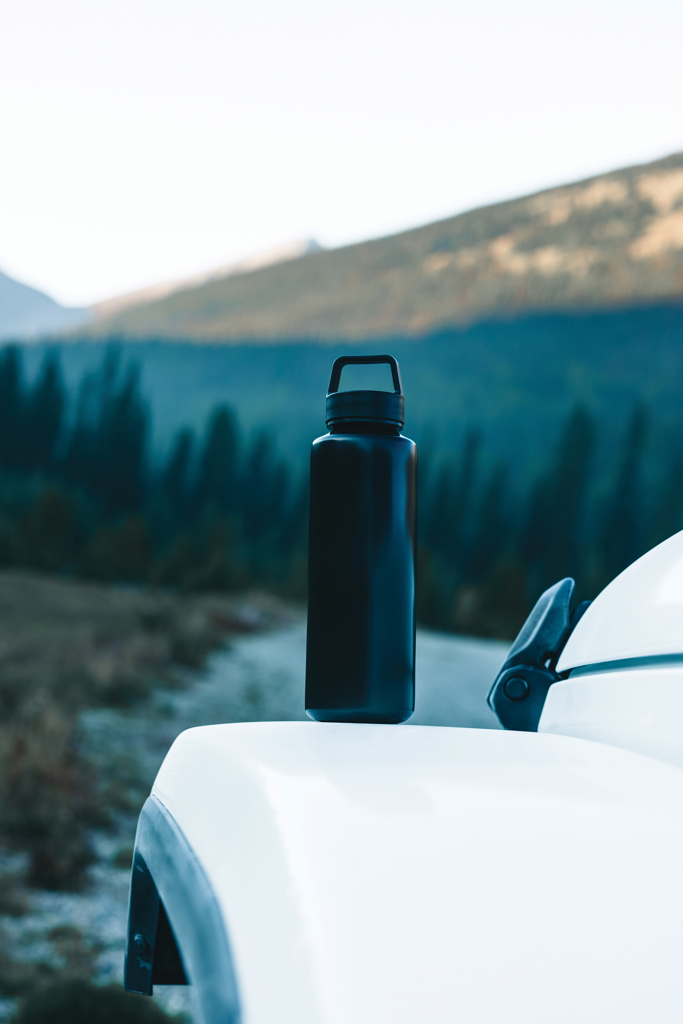 RCS certified recycled PP water bottle with handle - Slika 8