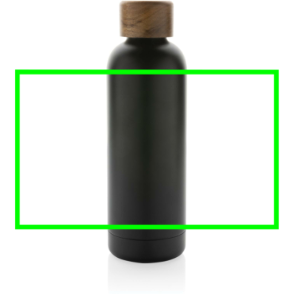 Wood RCS certified recycled stainless steel vacuum bottle - Slika 11