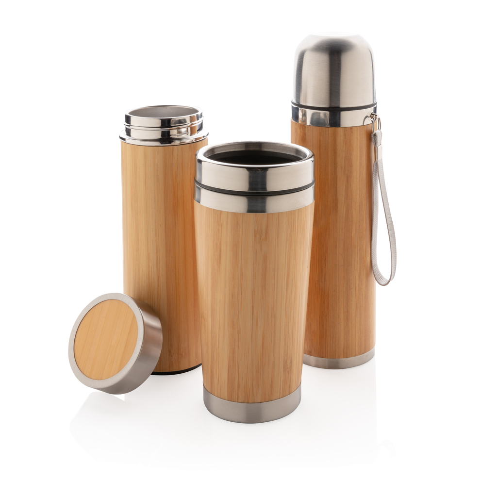 Leak proof bamboo vacuum bottle - Slika 9