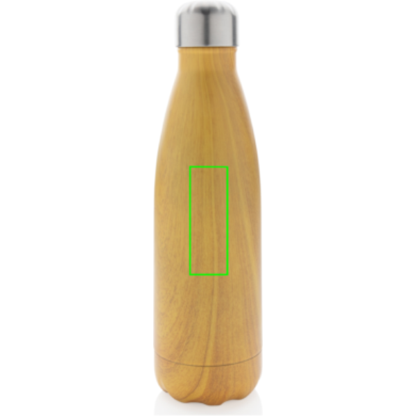 Vacuum insulated stainless steel bottle with wood print - Slika 11