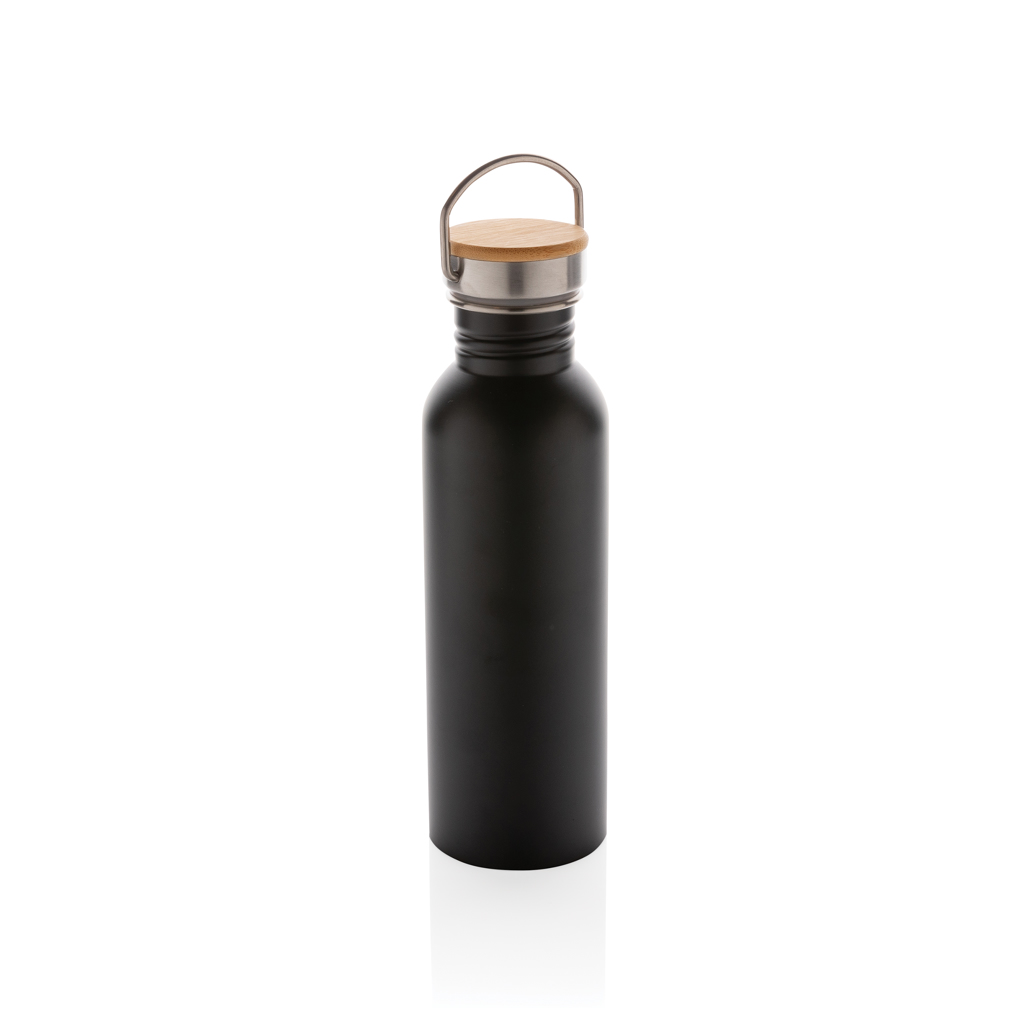 Modern stainless steel bottle with bamboo lid - Slika 2