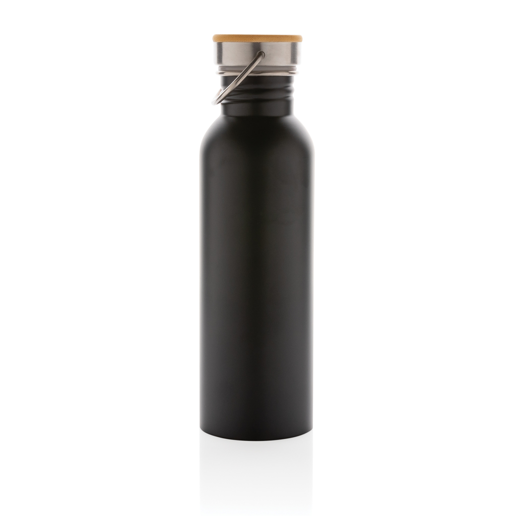 Modern stainless steel bottle with bamboo lid - Slika 4