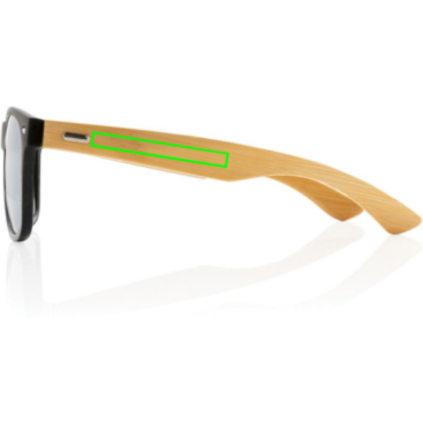 Bamboo and RCS recycled plastic sunglasses - Slika 12