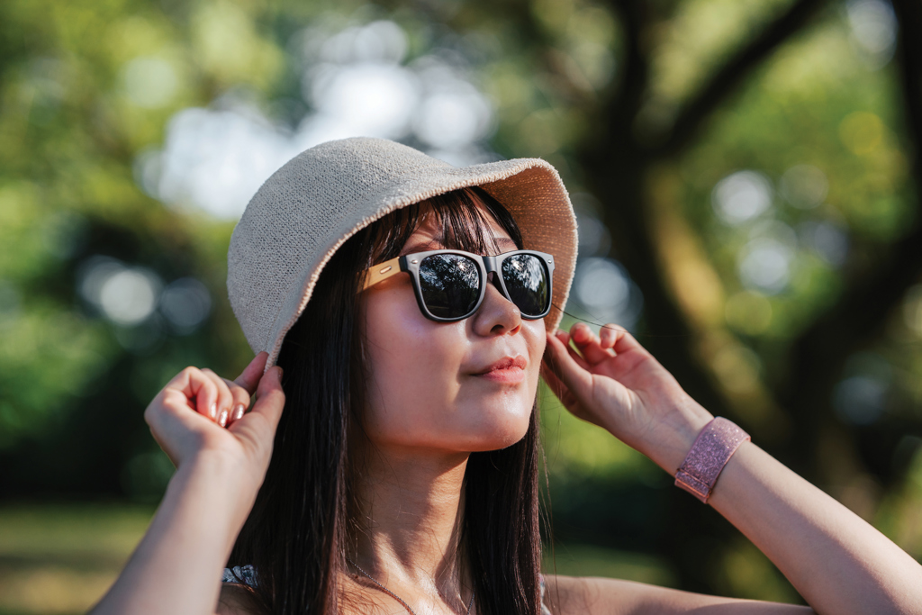 Bamboo and RCS recycled plastic sunglasses - Slika 7