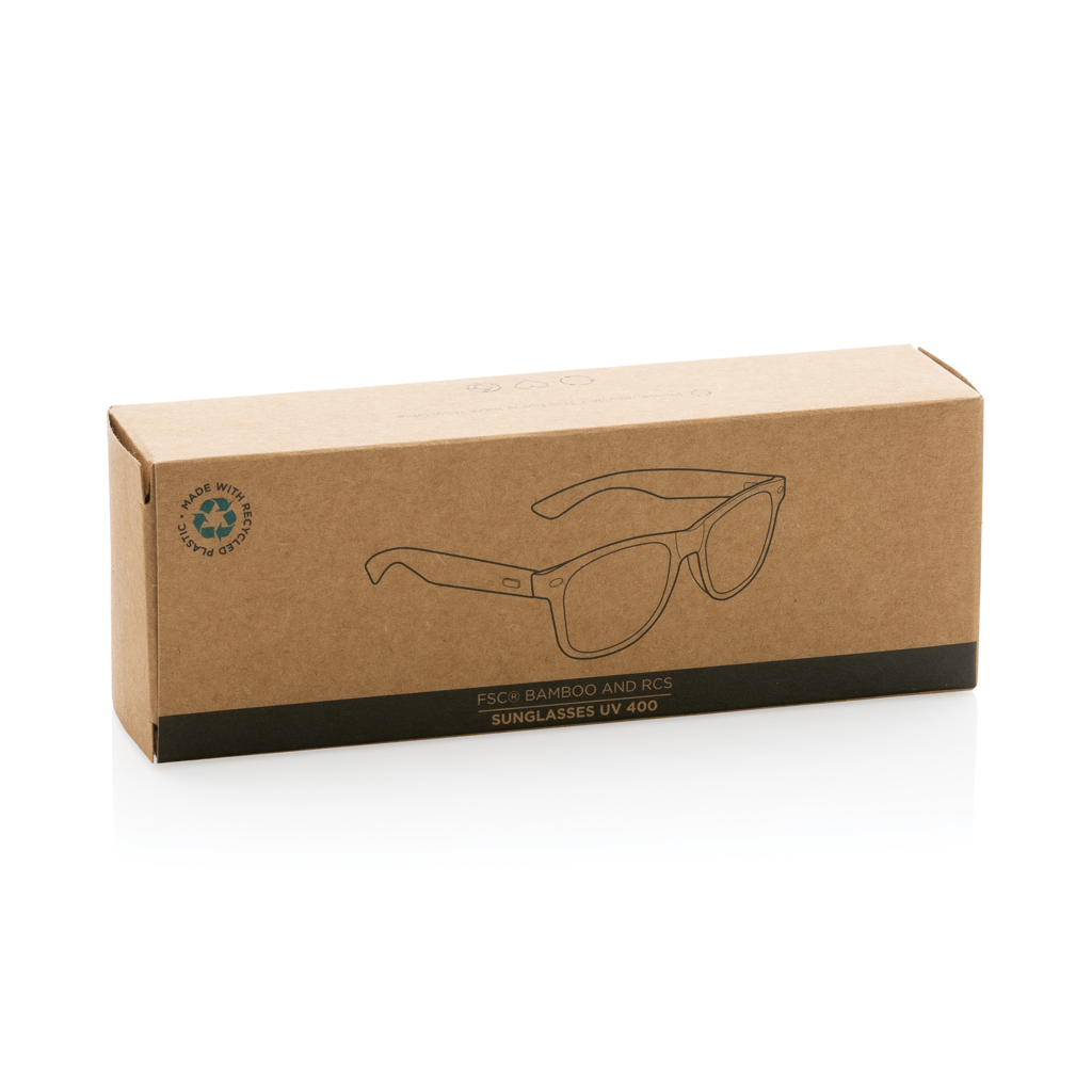 Bamboo and RCS recycled plastic sunglasses - Slika 11