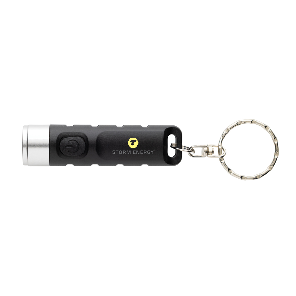 Globix RCS recycled plastic USB re-chargeable keychain torch - Slika 7