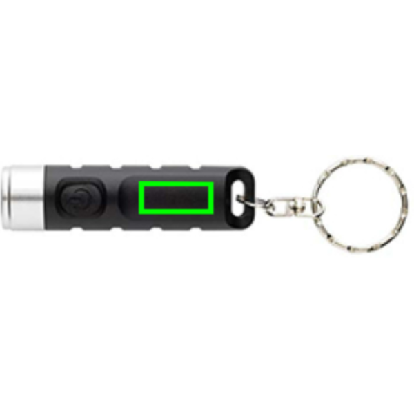 Globix RCS recycled plastic USB re-chargeable keychain torch - Slika 11