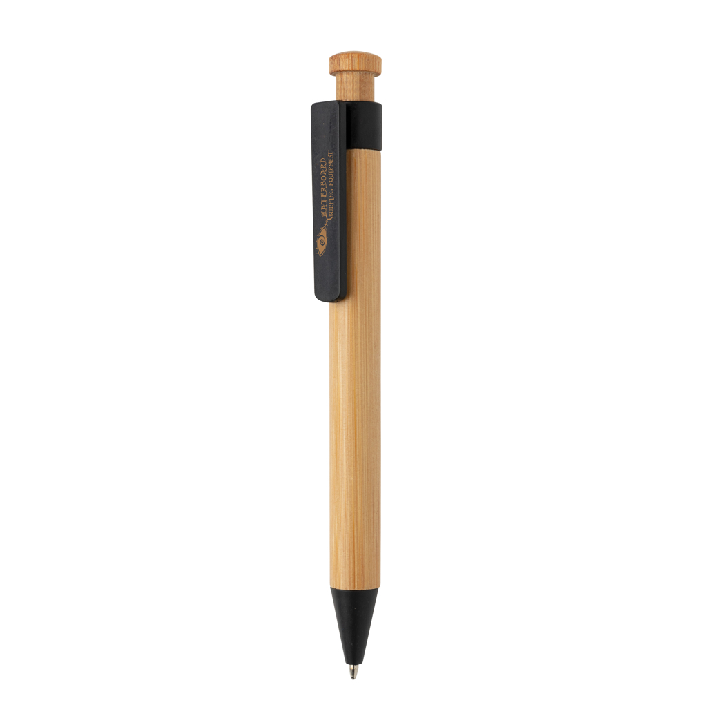 Bamboo pen with wheatstraw clip - Slika 5