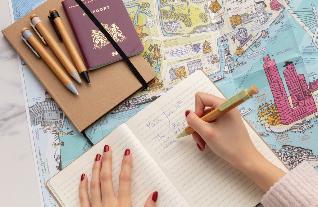 Bamboo pen with wheatstraw clip - Slika 7