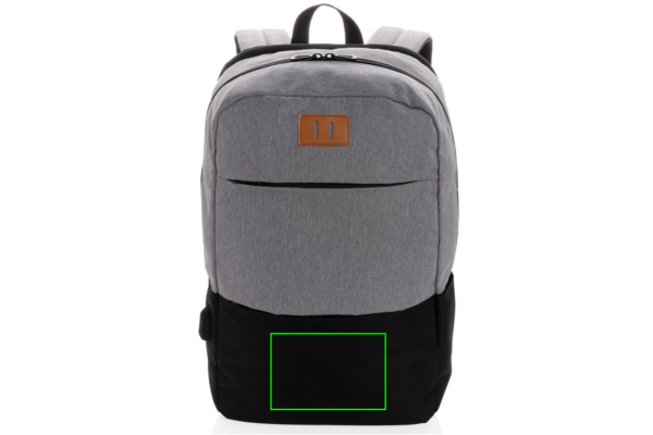 Modern 15.6" USB & RFID laptop backpack PVC free - Slika 13