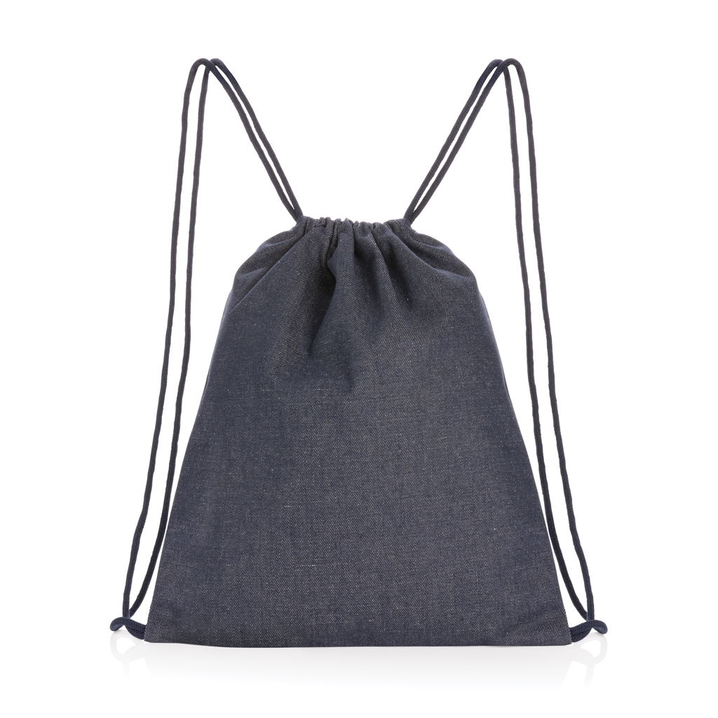 Impact AWARE™ recycled denim drawstring backpack - Slika 2