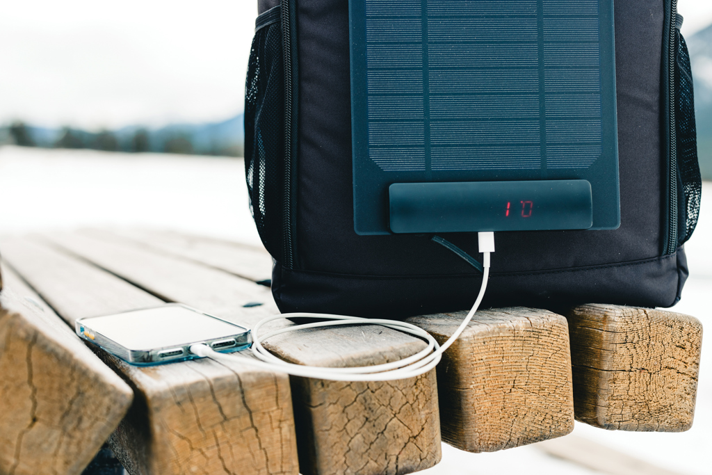 Pedro AWARE™ RPET deluxe backpack with 5W solar panel - Slika 14