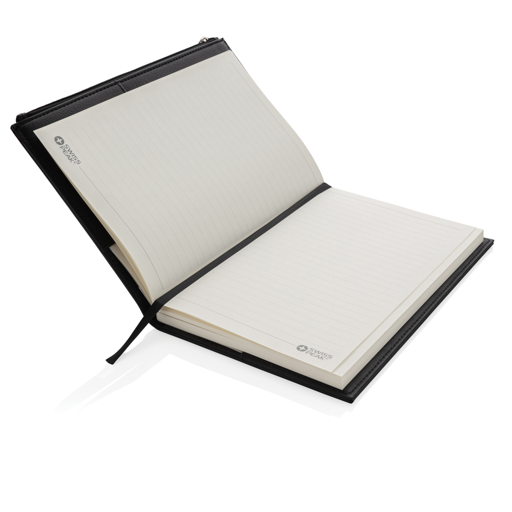 Swiss Peak A5 PU notebook with zipper pocket - Slika 5