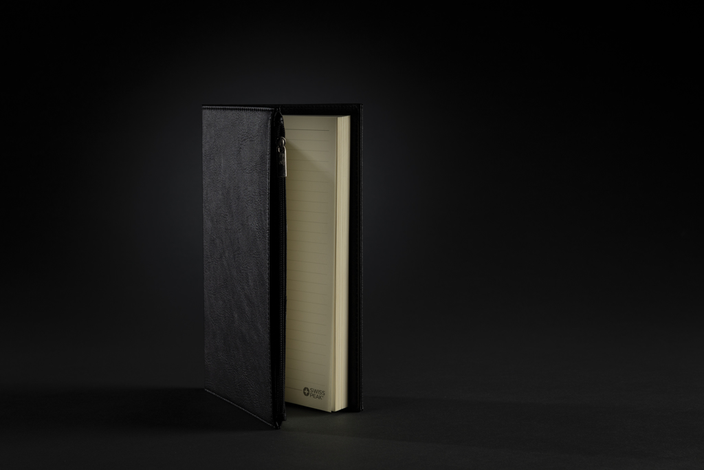Swiss Peak A5 PU notebook with zipper pocket - Slika 8