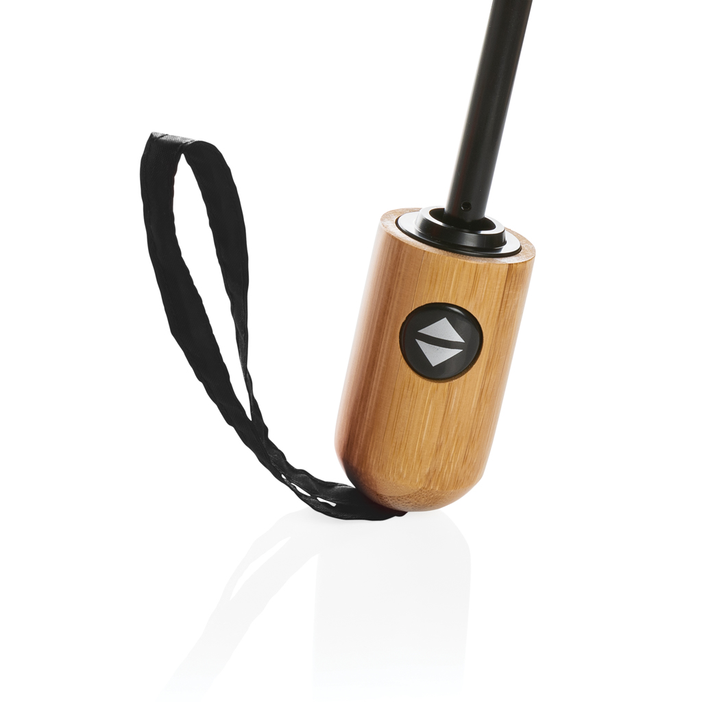 21" Impact AWARE™ RPET 190T bamboo auto open/close umbrella - Slika 5