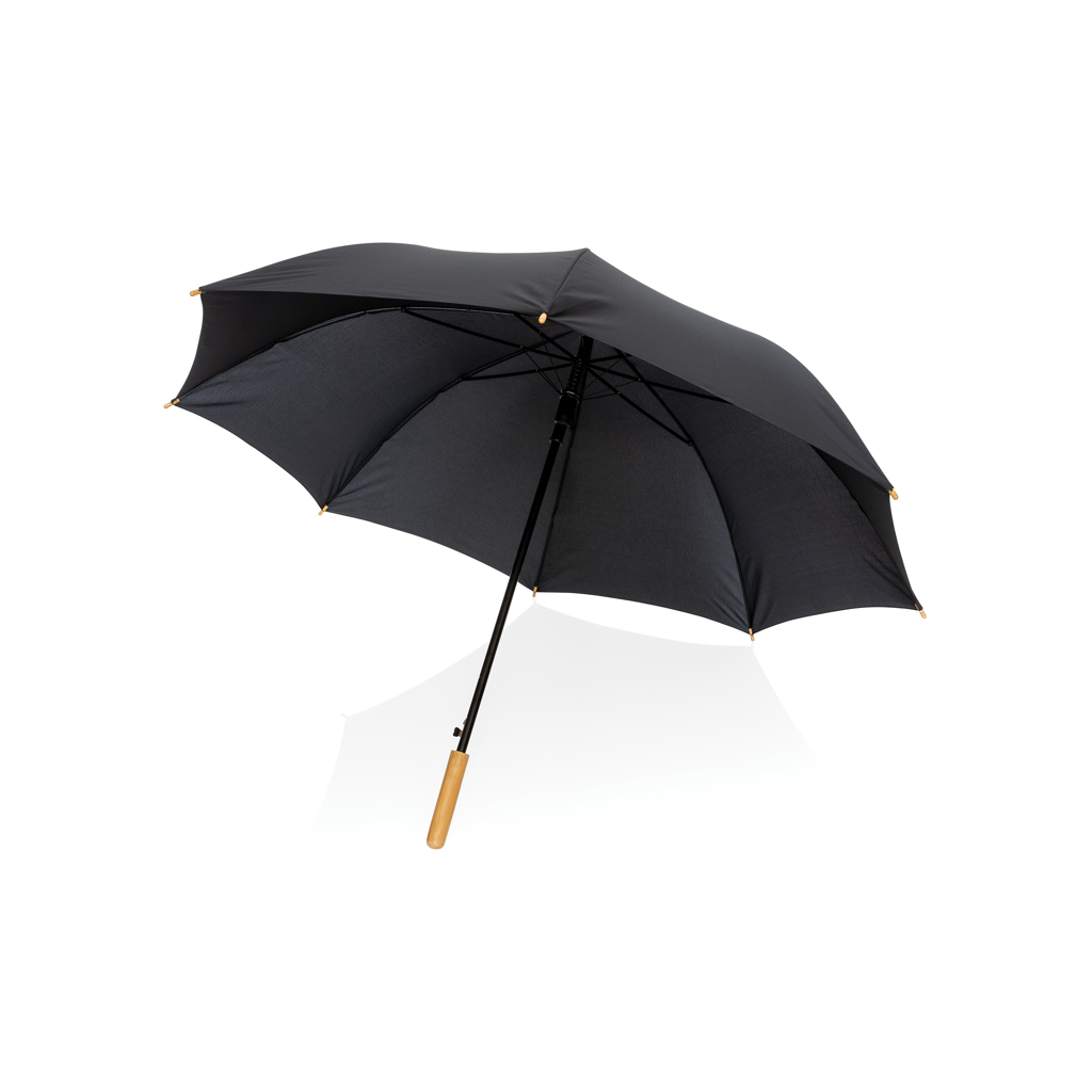 27" Impact AWARE™ RPET 190T auto open bamboo umbrella - Slika 2