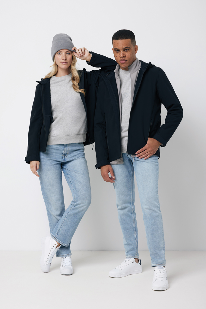 Iqoniq Makalu men recycled polyester soft shell jacket - Slika 6