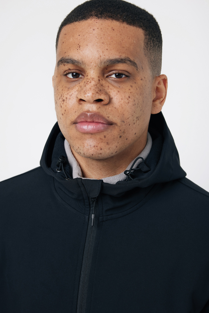 Iqoniq Makalu men recycled polyester soft shell jacket - Slika 10