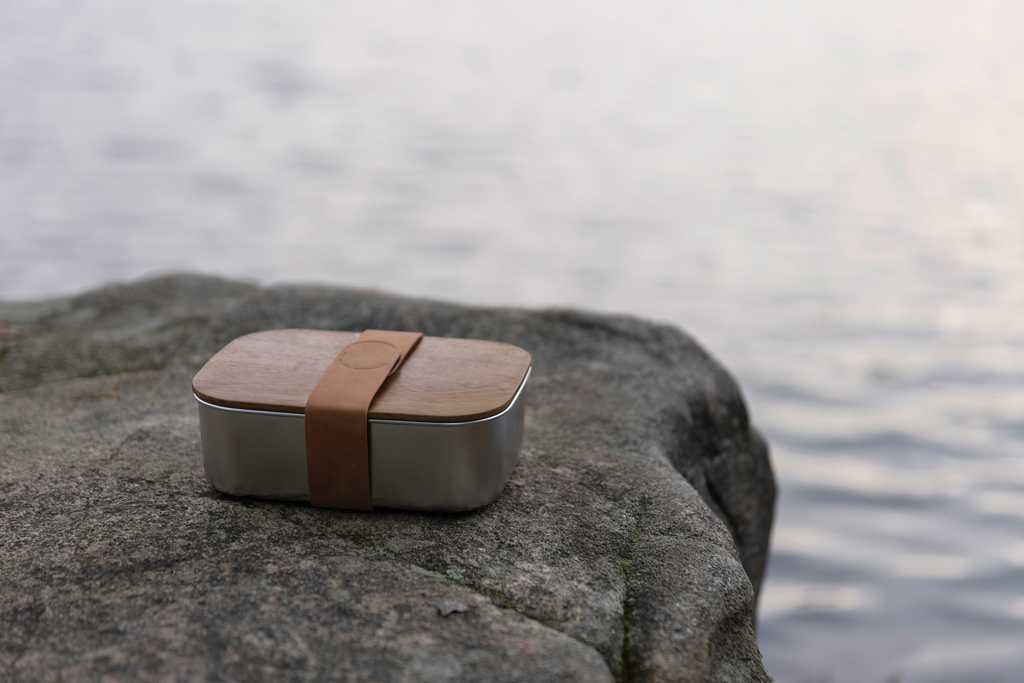 VINGA Ciro RCS recycled steel lunch box, grey - Slika 10